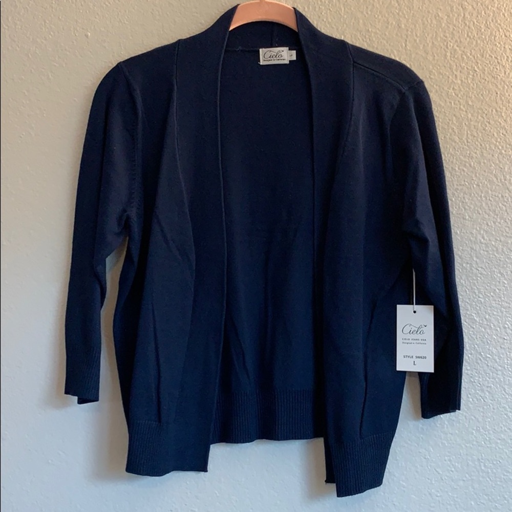 Navy blue cardigan